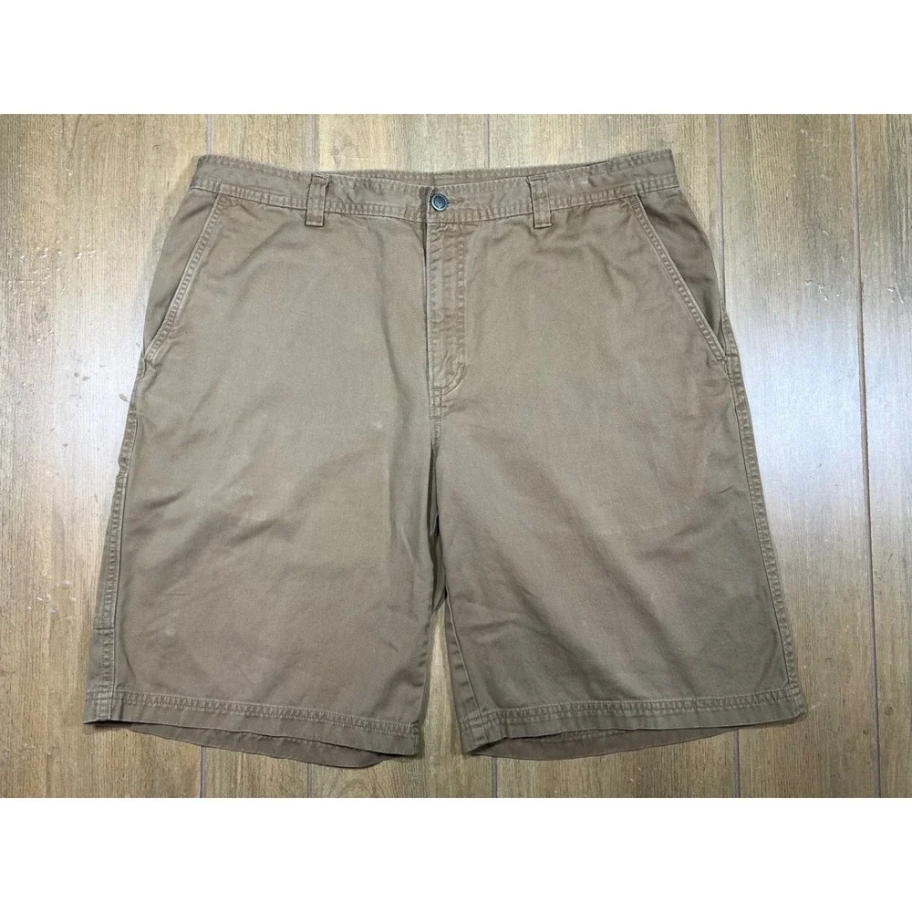 The North Face Mens Cargo Shorts Khaki Brown Tan Hiking Utility Outdoor 38 (36)